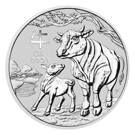 2021 1kg Lunar III Ox Silver Coin - Perth Mint